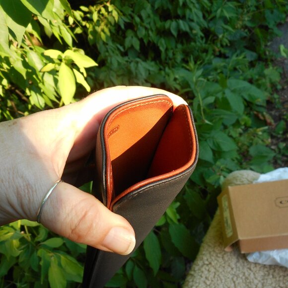 Vintage Large Eyeglasses Case NIB in Black & British Tan, 7220 - Picture 3 of 10